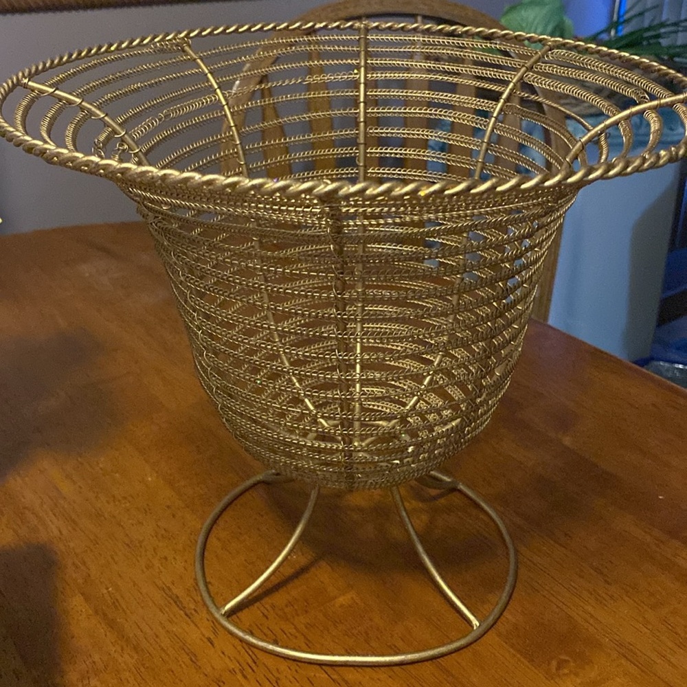 Gold Wire Basket